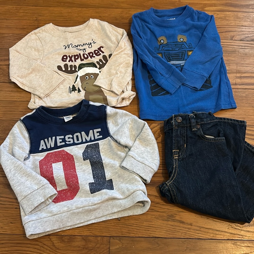 Boys Mixed Brand Bundle Lot Pack 4 Pack 18 - 24 months